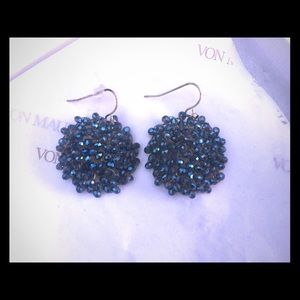 Kenneth Cole blue head earrings